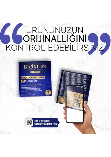 Age Reverse Krem - %10 Retinol, Kolajen Dolgunluk, Sıkılık 50 ml