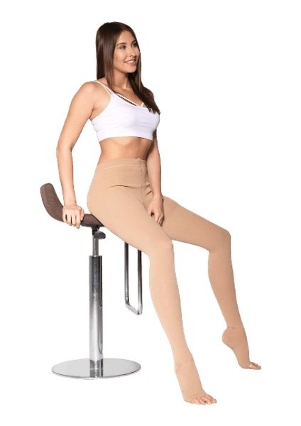 Orta Basınçlı (23 - 32 Mmhg) Külotlu Varıs Çorabı (Burnu Açık)