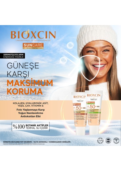 Sun Care Lekeye Eğilimli Ciltler İçin Çok Yüksek Korumalı Renkli Güneş Kremi 50 Spf