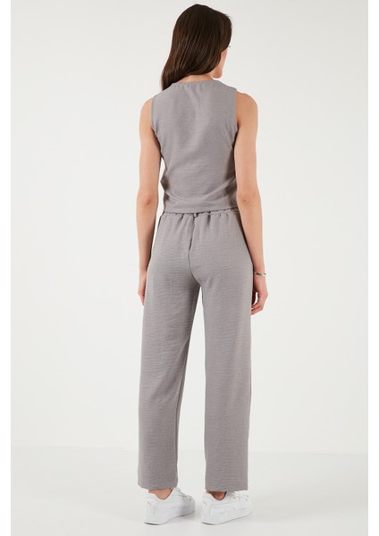 Regular Fit Bol Paça Yelekli Takım Bayan TAKIM 67045162S4