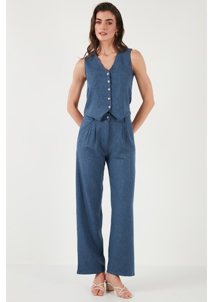 Regular Fit Bol Paça Yelekli Takım Bayan TAKIM 67045162S4
