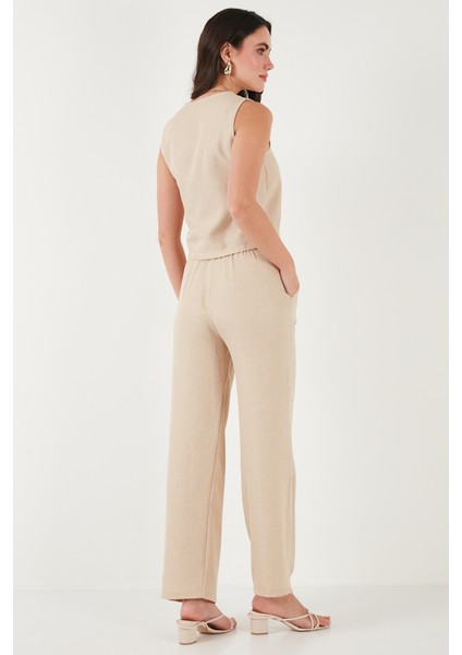 Regular Fit Bol Paça Yelekli Takım Bayan TAKIM 67045162S4