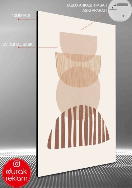Desenli Mdf Tablo