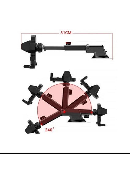 Blue Spectrum H-XP363 EKSTRA Güçlü Vantuzlu Araç Içi Telefon Tutucu modelleri