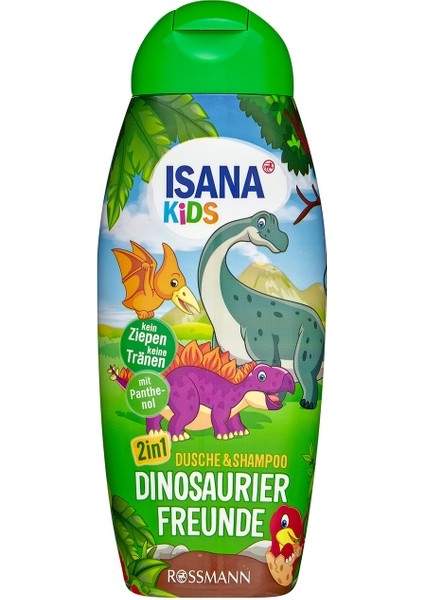 Kids Duş Jeli ve Şampuan 2'si 1 Arada Dinozor Arkadaşlar 300 ml