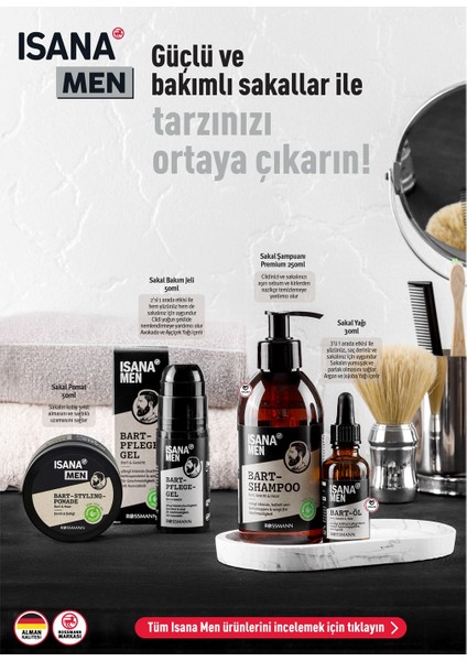 Men Sakal Bakım Şampuanı Premium Tüm Ciltler Için 250 ml modelleri