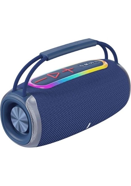 LED Işıklı Dayanıklı Ses Bombası USB Sd Aux Fm Radyo Bluetooth Hoparlör
