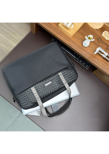 13-14 Inç Omuz Askılı Laptop Çantası Lenyes LB552 Voyagers Serisi Su Geçirmez Polyester Kumaş Siyah fiyatları