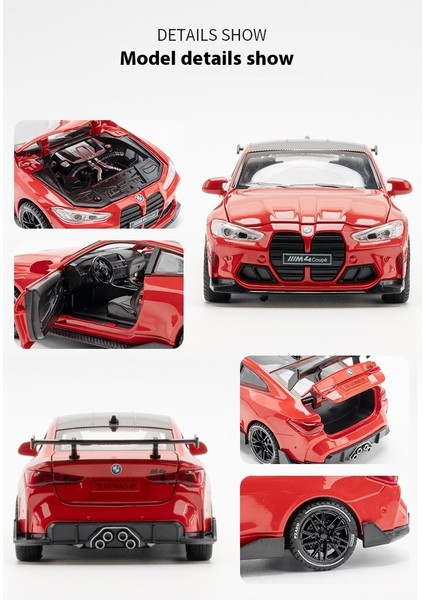 1:32 Bmw M4 Alaşımlı Spor Araba Modeli (Yurt Dışından) modelleri