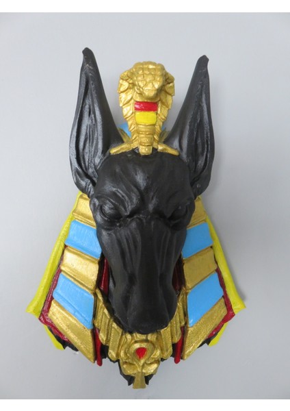 Mısır Tanrısı Anubis Duvar Maskesi - 3D Baskı Dekoratif Sanat indirimleri