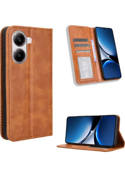 Xiaomi Poco X7 Pro 5g Retro Pu Deri Kılıf Telefon Cüzdan Standı Kapağı (Yurt Dışından)