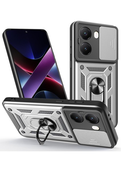 Xiaomi Poco X7 Pro 5g Pc + Tpu Kickstand Kapağı, Slayt Kamera Kapağı (Yurt Dışından)