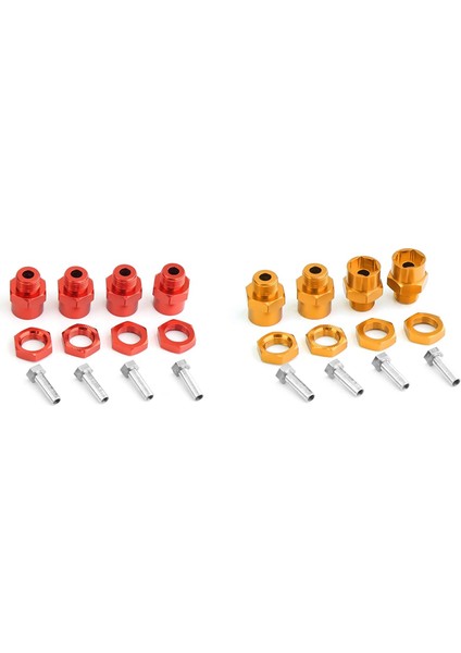 1/10 Rc Araba Için Altıgen Adaptör Uzatma Dönüşüm Somunları, Yeşil (Yurt Dışından)