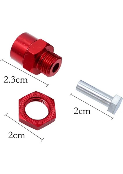 1/10 Rc Araba Için Altıgen Adaptör Uzatma Dönüşüm Somunları, Yeşil (Yurt Dışından)