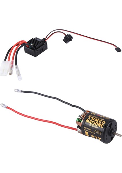 540 Fırçalı Motor 21T 1060 Fırçalı Esc ile Rc 1/10 Paletli Araba Için (Yurt Dışından) modelleri