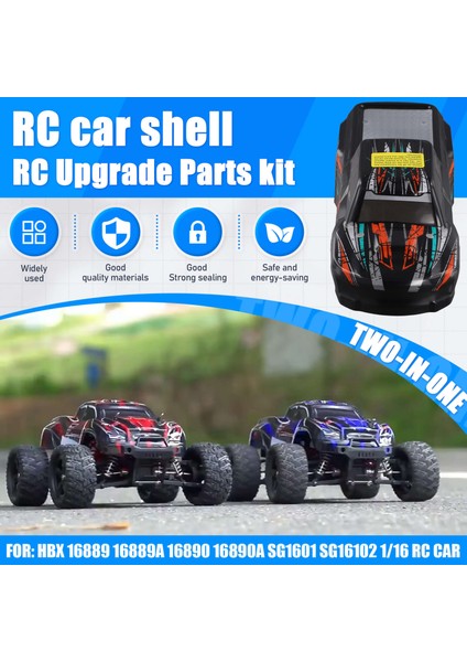 Hbx 16889 16889A 16890 16890A SG1601 Rc Araba Gövde Kabuğu ve Etiket A (Yurt Dışından)