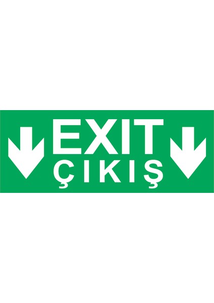 Çıkış Exıt Levha 12X32 Pvc Foreks 2.8mm