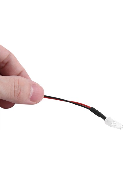 1/10 Model Drift Araba Aracı Için 5 Adet 4led 5mm Farlar, Kırmızı ve Beyaz (Yurt Dışından)