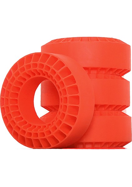 Uzaktan Kumandalı Araba Tekerlek Lastikleri Silikon Lastikler Turuncu (Yurt Dışından)