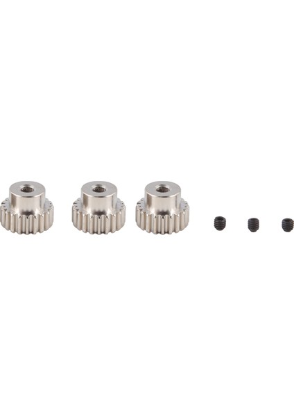 3 Adet 3.175MM Şaft Metal Pinyon Motor Dişlisi, 20T (Yurt Dışından)