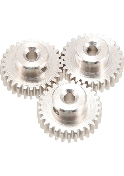 3 Adet 3.175MM Şaft Metal Pinyon Motor Dişlisi, 29T (Yurt Dışından)