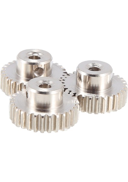 3 Adet 3.175MM Şaft Metal Pinyon Motor Dişlisi, 29T (Yurt Dışından)