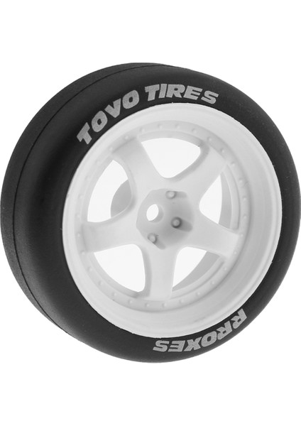 4 Adet 65MM 1/10 Rc Yarış Arabası Lastikleri Tekerlek TT01 TT02 XV01 Için (Yurt Dışından)
