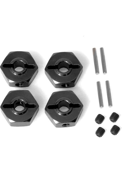 Rc Araba Yükseltme Adaptörü Altıgen 12MM Kiti 1/18 Mini Siyah (Yurt Dışından)