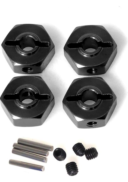 Rc Araba Yükseltme Adaptörü Altıgen 12MM Kiti 1/18 Mini Siyah (Yurt Dışından)