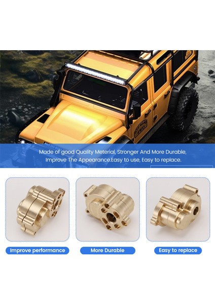 H8H 1/10 Rc Araba Parçası Için Rc Araba Yükseltme Pirinç Arka Bardak Takımı (Yurt Dışından) indirimleri
