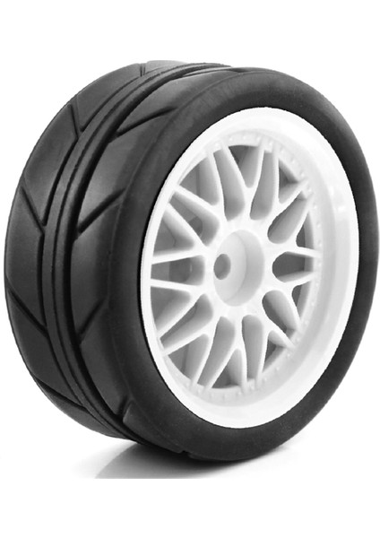 1/10 Rc Drift Lastikleri 65MM Yol Yarış Arabası Tekerlekleri Lastikler, Beyaz (Yurt Dışından)