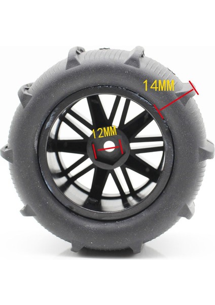 144001 124018 12427 1/14 Rc Araba Için 80MM Kum Tekerlek Lastikleri (Yurt Dışından)