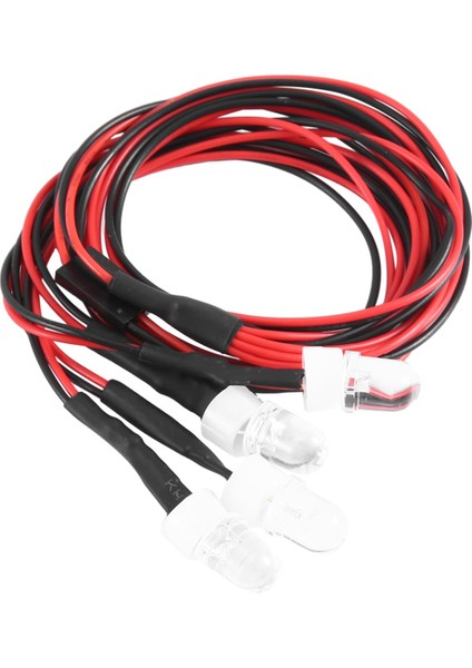 Rc Araba Işıkları 3-9V Işık Seti Far, 2 Beyaz 2 Sarı 8mm (Yurt Dışından)