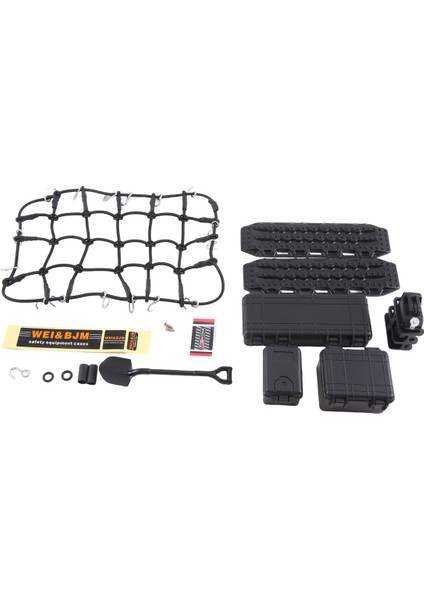 Simüle Bavul Bagaj Ağı Kürek Trx4 SCX10 Rc Araba Siyah (Yurt Dışından)