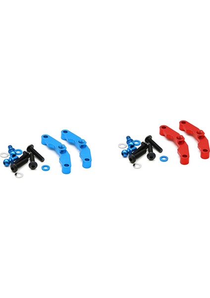 Wave Box Itme Çubuğu Braket Takımı TT02 Type-S Rc Araba Kırmızı (Yurt Dışından)
