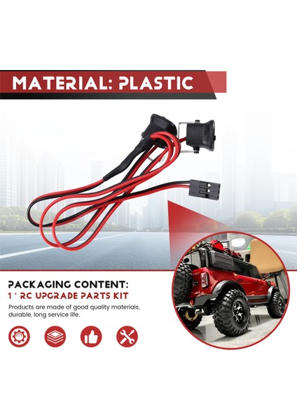 Ön Ön LED Işıklar Spot Işığı 1/10 Rc Crawler Sarı Işık (Yurt Dışından)