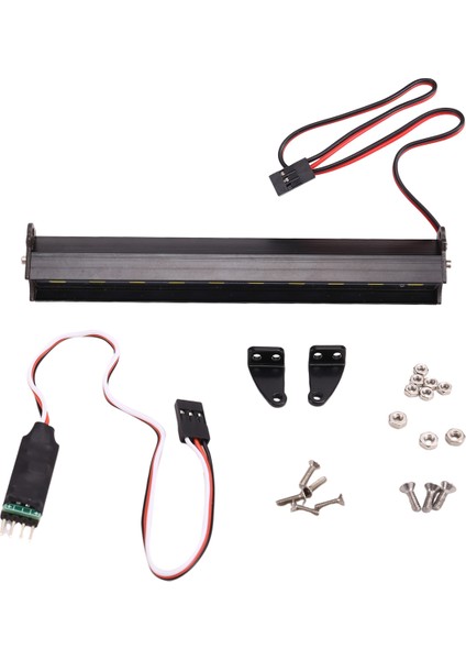 Rc Araba Tavan LED Işık Çubuğu 1/10 Tırmanma 135MM Için Ayarlanabilir Mod (Yurt Dışından)