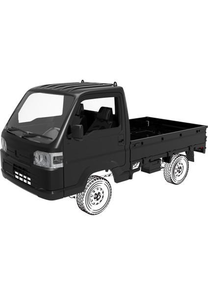 Rc Araba Gövde Kabuğu Kamyon Gövde Kabuğu 1/16 Aksesuarlar Siyah (Yurt Dışından) fiyatları