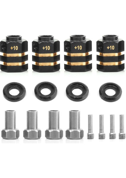 4 Adet 12MM Tekerlek Altıgen Adaptörü Trx4 1/10 Rc Araba Için 10MM (Yurt Dışından)