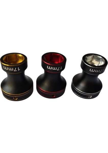 17MM Tekerlek Altıgen Anahtar Aleti Altıgen Somun Kovanı Siyah Kırmızı (Yurt Dışından)