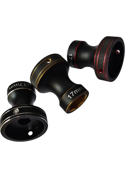 17MM Tekerlek Altıgen Anahtar Aleti Altıgen Somun Kovanı Siyah Kırmızı (Yurt Dışından)