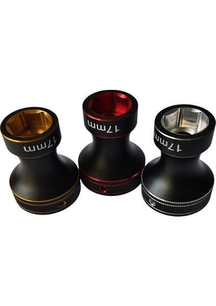17MM Tekerlek Altıgen Anahtar Aleti Altıgen Somun Kovanı Siyah Kırmızı (Yurt Dışından)