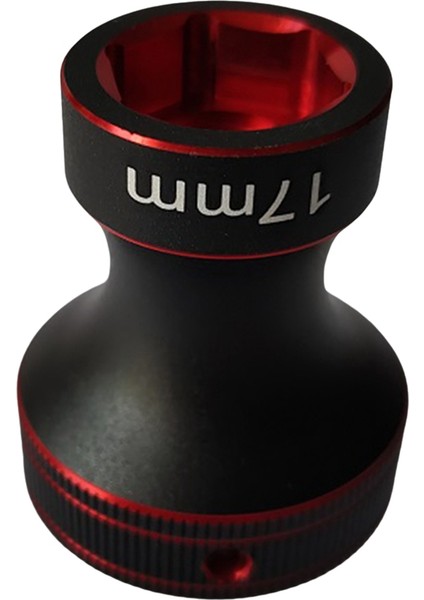 17MM Tekerlek Altıgen Anahtar Aleti Altıgen Somun Kovanı Siyah Kırmızı (Yurt Dışından)