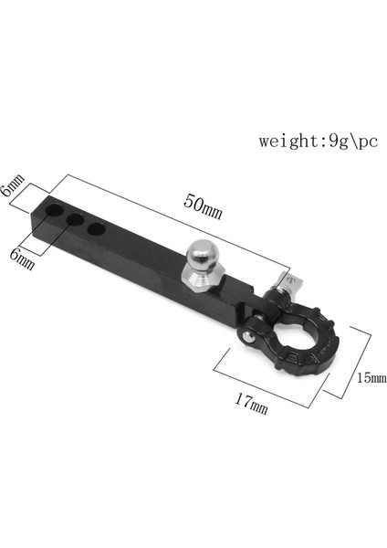 1/10 Rc Paletli Araç Için Metal Römork Çekme Kancası, Kırmızı (Yurt Dışından) fiyatları