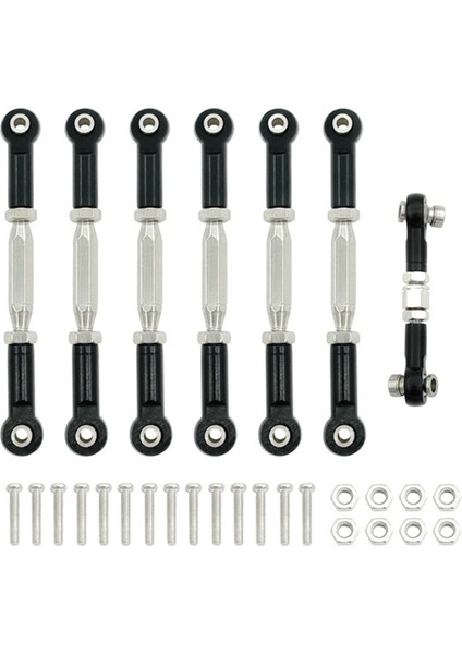 Slash 1/10 Rc Araba Parçası Siyah Için Kamber Bağlantı Çubuğu Bağlantı Seti (Yurt Dışından)