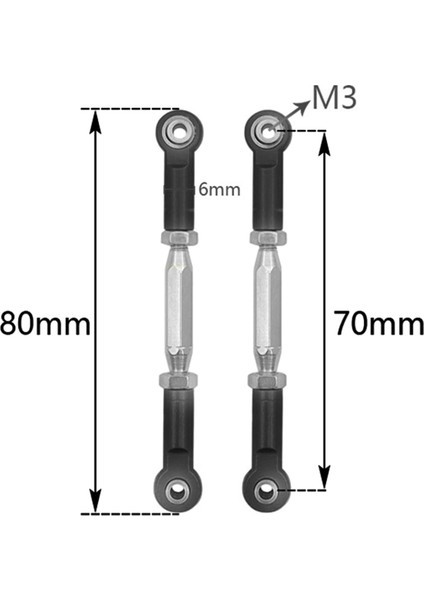 Slash 1/10 Rc Araba Parçası Siyah Için Kamber Bağlantı Çubuğu Bağlantı Seti (Yurt Dışından) indirimleri