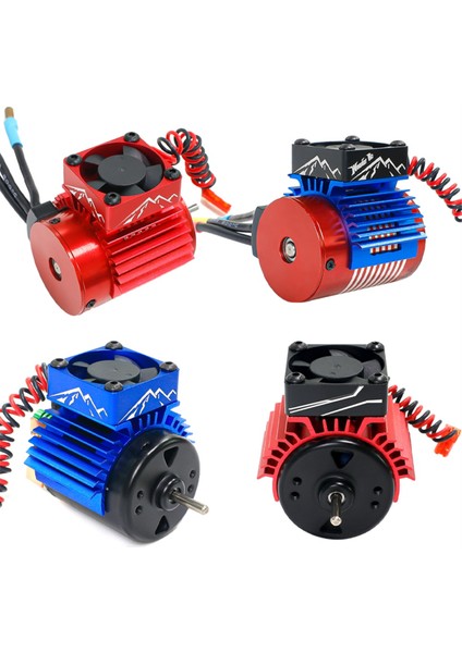 540 550 3650 3660 3674 Motor Isı Emici Rc Araba Radyatör Fanı Mavi (Yurt Dışından)