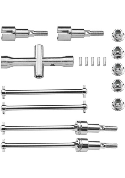 Metal Ön ve Arka Tahrik Mili Cvd Köpek Kemiği Kitleri 1/16 Scy Için Set (Yurt Dışından)