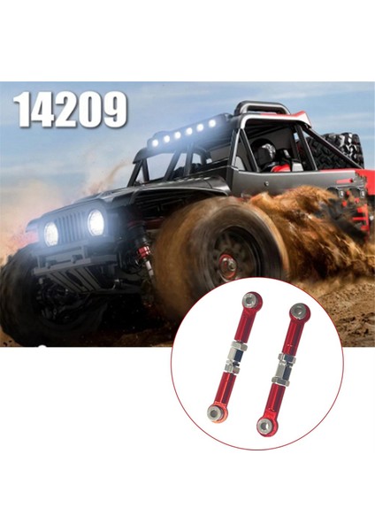 Go 1/14 Rc Araba Parçaları Için Rc Araba Direksiyon Çubuğu (Kırmızı) (Yurt Dışından)