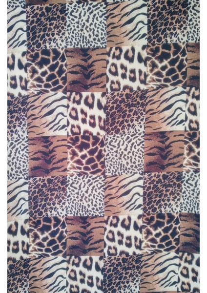 Ithal Krep Leopar Desen Şal